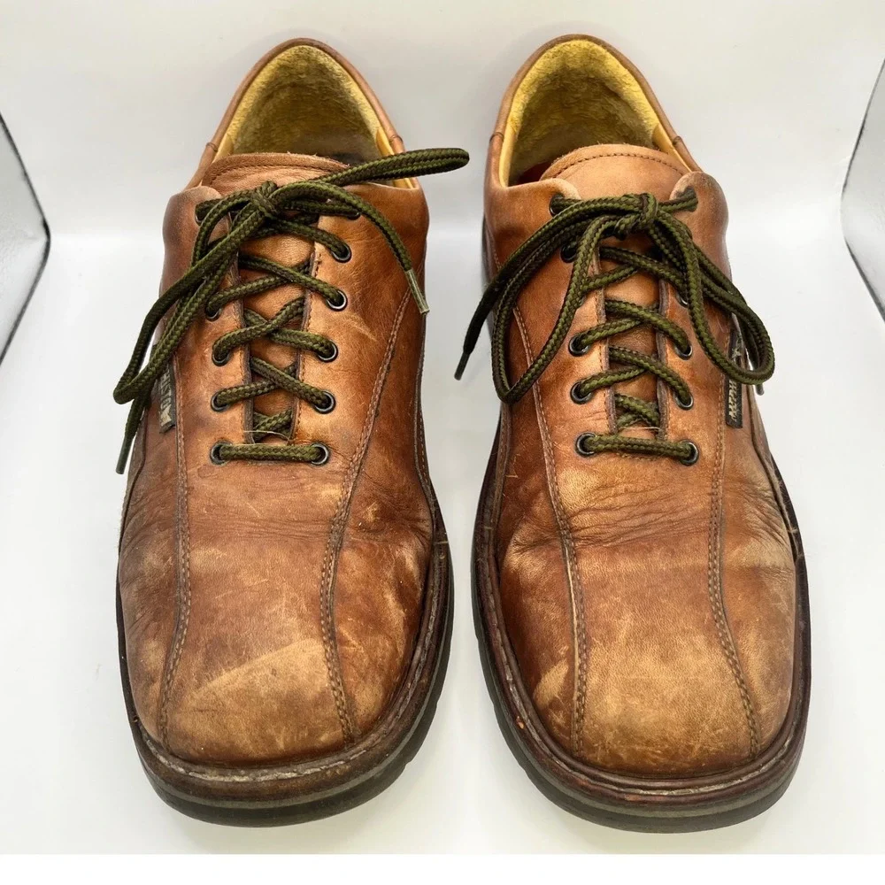 Mephisto Abel Welt Leather Oxfords‎ Shoes Mens Size 9 Brown Air Relax Goodyear